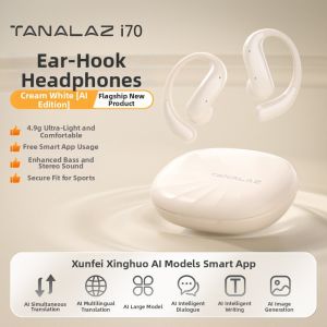 TANALAZ | Wireless Bluetooth AI Over-ear Conduction Sport Headphones