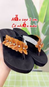 Dép xốp xỏ ngón quai kẹp nữ đính đá đế cao su cứng chống trơn trượt cao thấp đa dạng siêu nhẹ êm ái chắc chắn thời trang