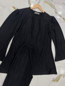terno SILK PLEATS top with pants Long Freesize only