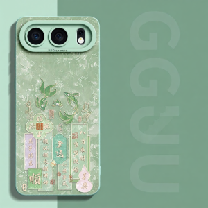 Vỏ Bảo Vệ Chống Rơi cho HONOR Series với Thiết Kế Cá Chép và Văn Bản
