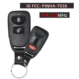 KEYECU 315 MHz Remote Key Fob Dành Cho Xe Hyundai Santa Fe Kia Sorento Rio Rondo PLNHM-T002 T011 PINHA-T036 T038 Tương Thích 2006-2014