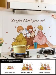 RUIDEDAN | French Style Waterproof Heat-Resistant Oil-Proof Kitchen Stickers
