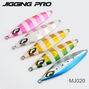 JIGGING PRO Slow Sinking Metal Jig 100g 130g 160g 200g Saltwater Deepsea Fishing Lure Luminous Artificial Bait