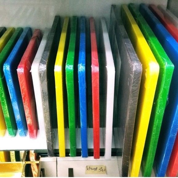 Thớt nhựa cao cấp [nhiều màu, nhiều kích thước] hình chữ nhật - dùng ...