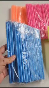 Sedotan Teh Poci 6mm 18cm l Sedotan Plastik Warna Warni