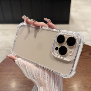 Acrylic Phone Case Full Cover Durable Airbag Corner Drop Protection for iPhone 16 pro Max 15 High-End Feel 14 plus Hard Shell 17