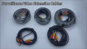 12V CCTV combo power video cable BNC+DC connector RG59 coaxial 18AWG copper core for analog camera/DVR power integrated cable