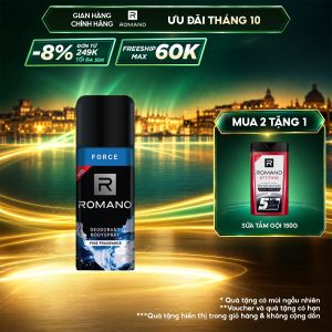 Xịt khử mùi toàn thân Romano Force 150ml