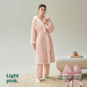 Warm Thick Flannel Robe Winter