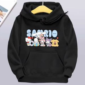 Atasan Baju Jaket Sweater Hoodie Kekinian Untuk Anak Perempuan Motif Sanrio Viral 4-12 Tahun