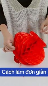 Đèn lồng trang trí Tết 20cm lồng đèn nilon trang trí nhà cửa chống nước siêu nhẹ G508-LongDenTet
