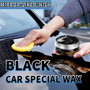 Premium Black Car Wax-100g for Deep Gloss Treatment，Scratch removal，Crystal Electroplating Waterproofing，and Long-Lasting Paint