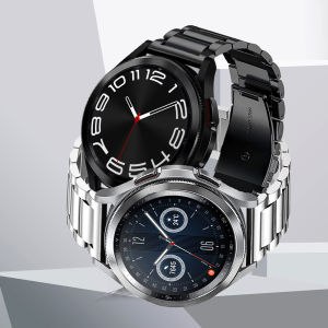 20mm Stainless Steel Strap for Samsung Galaxy Watch 6 Classic/6/5/4/3/Actice 2 22mm Metal Band for Huawei GT 4/3/2 46mm for Amazfit Bip/GTS/GTR Smartwatch Strap