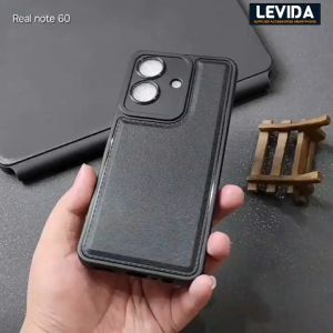 Softcase Leather Pro Macaron Black Realme Note 50 Realme Note 60