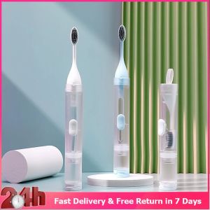 Folding Toothbrush Creative Toothbrush Set Travel Tooth Tools Toothbrush Portable Plastic Camping