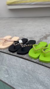 รองเท้าแตะหัวตัดร้อยโซ่Gooddyงานแฟชั่นหรูหราพื้นยางทนมาก(ส่งจากไทย)🔥🔥ส่งไวส่งเร็ว