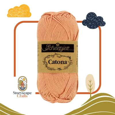 Scheepjes Catona Yarn 50g 100% Mercerized Cotton Yarn for Crochet