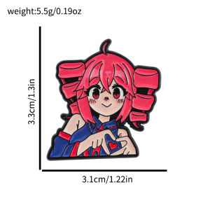 Bandai | Chibi Anime Girl Enamel Pin Brooch Cute Cartoon Character Metal Lapel Badge for Backpack Jeans Hat Decor Fan Gifts