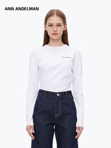 ANN ANDELMAN | Classic Black and White Double-layered Round-neck Long-sleeve T-shirt
