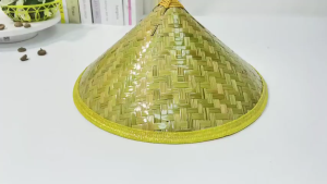 Diameter 36/43cm Hand-woven bamboo hats Adult/children bamboo hat Farmers straw hats Tahan lama