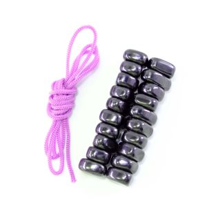 20PCS Match Color Rope Fridge Magnetic Stone Set DIY Photo Wall Irregular Black Lodestone Family Magnet Pushpin Multi Functional