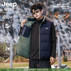 JEEP SPIRIT | Double-side Wear Down Vest Large Size