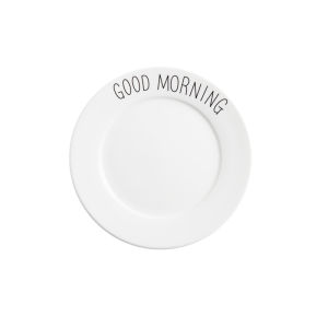 Good Morning Creative Breakfast Plate Western Cuisine Plate Steak Plate Fruit Plate Dim Sum Plate Ceramic Plate Cutlery