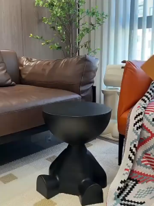 IAKE Bedside Table Coffee Table Lightweight Storage Home Livingroom Cream Style Bedroom Small Round Table Side Meja kopi kreatif 创意平头小茶几