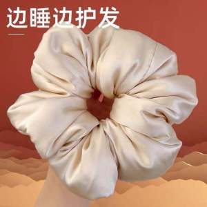 Upgraded 160g Silk Filled Pillow Sleep Band New Large Size Cotton Filled Hair Tie Korean Style Fashionable Hair Accessory