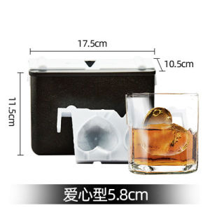 ANZZYU Pure Transparent Bubble Free Whiskey Ice Cube round Ice Tray Home Use Kitchen Utensils Ice Maker Đĩa Đựng Đá Trong Suốt