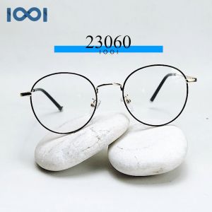 IOOI Eyewear - Kacamata Bulat Metal Lensa Anti Radiasi Blueray Photocromic Wanita 23060