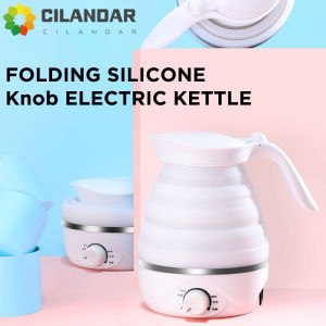 700ML Household Travel Folding Kettle Silicone Portable Kettle Compression Foldable Leakproof Electric Kettle Camping Kettle
