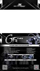 Reel Pancing GostrikeVersus GTR HG 8BB Salt Water HIgh Gear One Piece Power Handle with Rubber Knob