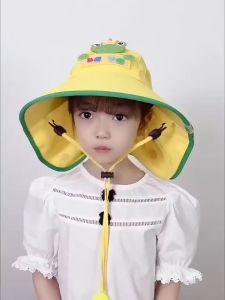 หมวกเด็ก 1ปี-10ปี รอบหัว: 52-55 cm. หมวกปีกกว้างกันแดด ลายการ์ตูน 🦈 ติดนกหวีด หมวกเด็กหญิง หมวกเด็กชาย หมวกแฟชั่นใส่ไปทะเล