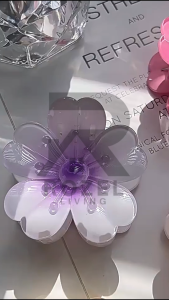 ROZEL Jedai Jepitan Rambut Bunga Gradasi Gradien Flower Hair Clip Fashion Korean Style Lucu