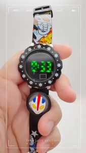 (K120) Jam Tangan Digi / Digital Ultraman Casual Cute Cartoon Kids Watch
