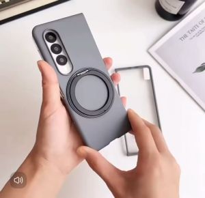 Case Casing For Samsung Galaxy Z Fold 4 Z Fold 5 Z Fold 6 Z Fold 7 / ZFold4 ZFold5 ZFold6 ZFold7 Magsafe Hardcase Slim Magnetic Wireless Charger Stand Case EC-244
