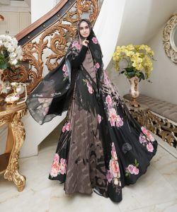 REALPICT COD GAMIS SYARI FREE HIJAB KODE 023 BAHAN  ARMANY SIL  PREMIUM SUPER LEMBUT & ADEM DI PAKE TERMURAH BEST SELLER TANGAN PERTAMA KONVEKSI / PRINTING / MOTIF PREMIUM GAMIS PESTA GAMISPREMIUM