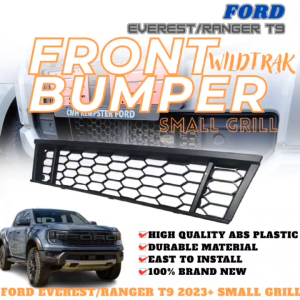 CPO FRONT BUMPER UNDER SMALL GRILLE COVER EVEREST/RANGER T9 2023+ (WILDTRAK) BLACK (11831)