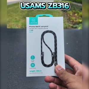 USAMS ZB316 สายห้อยโทรศัพท์มือถือ สายห้อยมือถือ สายคล้องคอ Adjustable Phone Neck Lanyard Length: 160CM