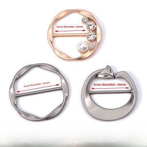 Metal Shirt Button Ring Short Sleeve T-Shirt Button Decorative Fixed Button for Scarf Home Fabric Sewing DIY Accessories