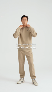 [MỚI - THU ĐÔNG 2025][TẶNG TẤT COTTON]Set thể thao thu đông nam Áo Hoodie và Quần jogger Vital Active mềm mại thấm hút Coolmate