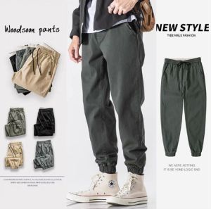 Cargo Jogger Pants for Men 2022 Summer New Korean Style Leggings Casual Pants Trend Ins