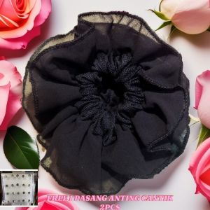 ikat Cepol mawar/cepolan kerudung/anti pusing