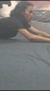 Kaos Oblong Kombinasi Tangan Faren LF90 PJ6870 Bahan Spandex