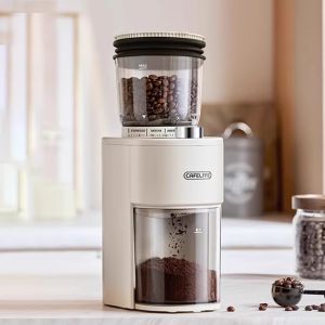 CAFELFFE | Electric Small Home Coffee Grinder Anti-Dust Design