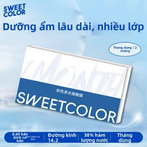 Mắt Kính áp Trong Suốt Dưỡng Ẩm Đeo Tháng 2 Đôi