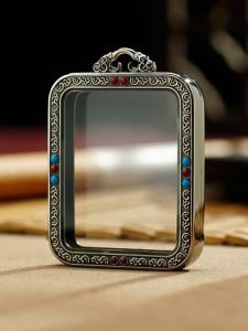 Bronze Gau Box Shell Titanium Steel Leather Khanda Double Sided Single Sided Waterproof Non Fading Pendant Fashion Jewelry