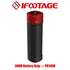 IFOOTAGE PD140H Battery Grip 140W 27000mAh Power Bank Compatible with Sliders LED Video Lights Cameras Phones iPads Laptops and Other Digital Devices