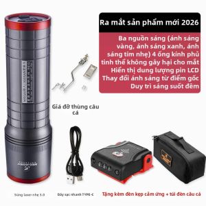 MEEJAS | Đèn Đánh Cá Ban Đêm Xenon Màu Xanh Tím Công Suất Cao